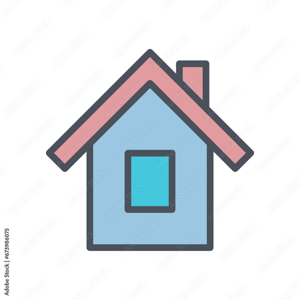 Vector sign of the home symbol isolated on a white background. icon color editable. Vector sign of the home symbol isolated on a white background. icon color editable.
