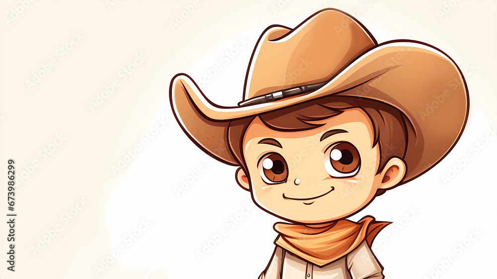 Hand drawn cartoon western cowboy illustration
Hand drawn cartoon western cowboy illustration