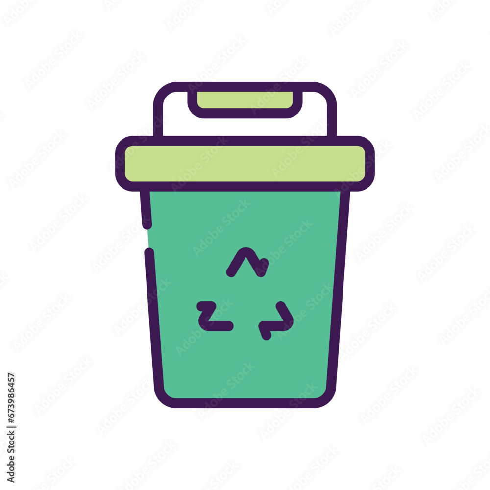 Dustbin icon vector stock illustration Dustbin icon vector stock illustration