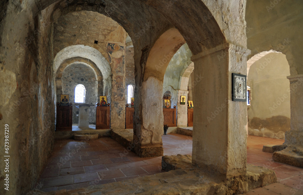 L'église Notre-Dame Kera près d'Amari dans la vallée d'Amari en Crète