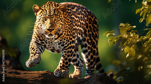 leopardo majestoso na natureza 