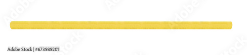 Yellow painted horizontal metal gas pipe , on a transparent background