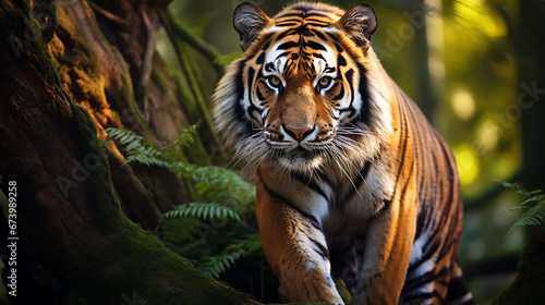 tigre majestoso na natureza  photo