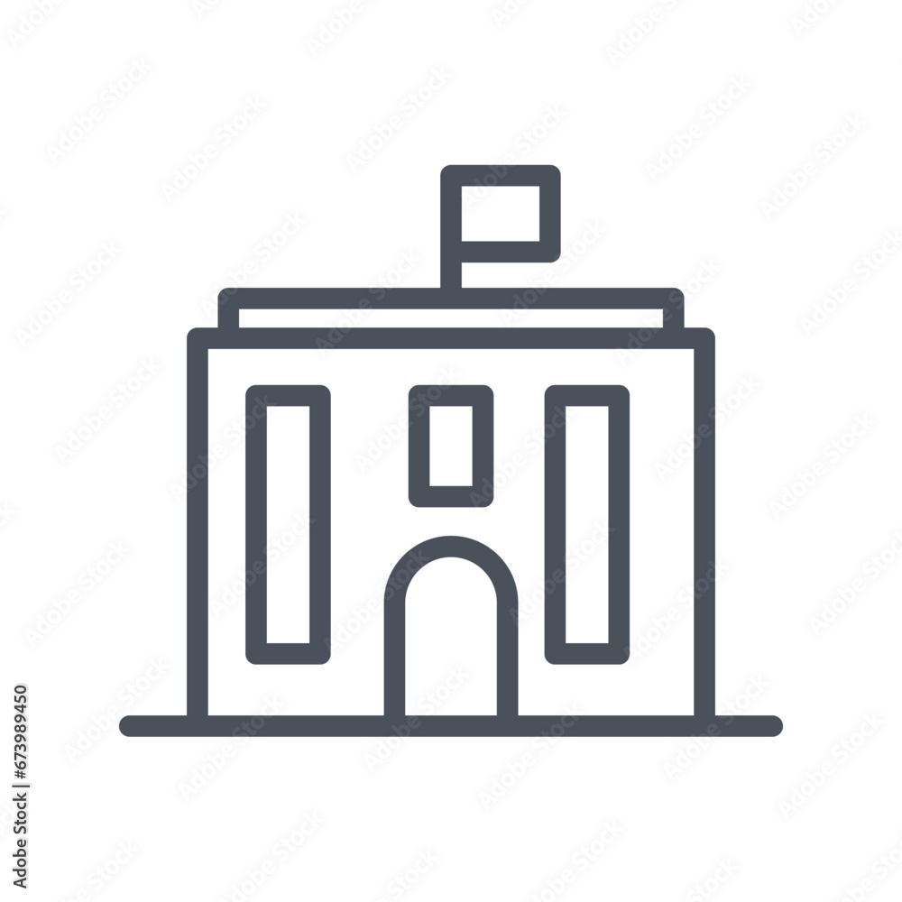 Vector sign of the municipal symbol isolated on a white background. icon color editable. Vector sign of the municipal symbol isolated on a white background. icon color editable.