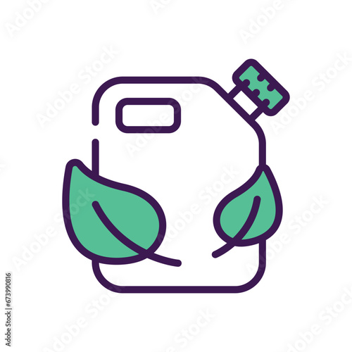 Eco Fuel icon vector stock illustration