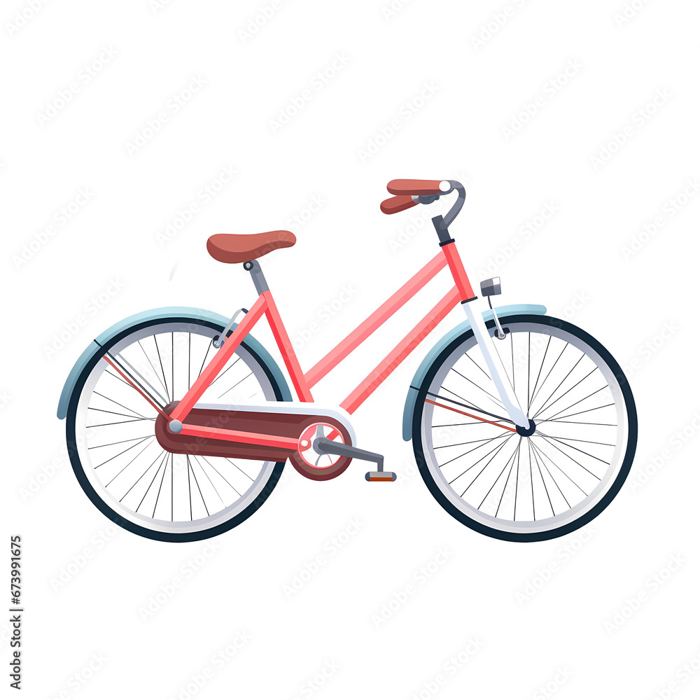 Fototapeta premium bicycle flat clipart 