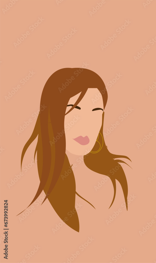 Face of the beautiful girl Face of the beautiful girl