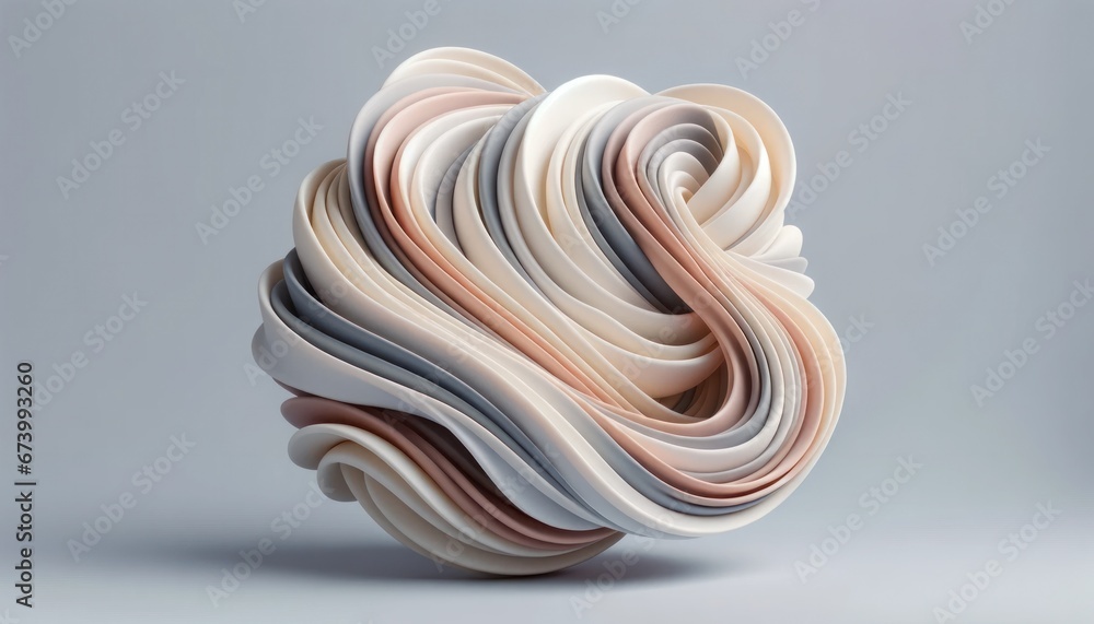 custom made wallpaper toronto digitalAbstract 3d wallpaper, various fluid and geometric shapes in pastel beige, pink, white, gray color. Wallpaper, background, copy space for rext.