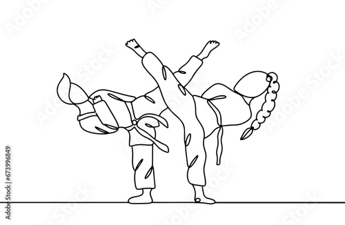Taekwondo. One line