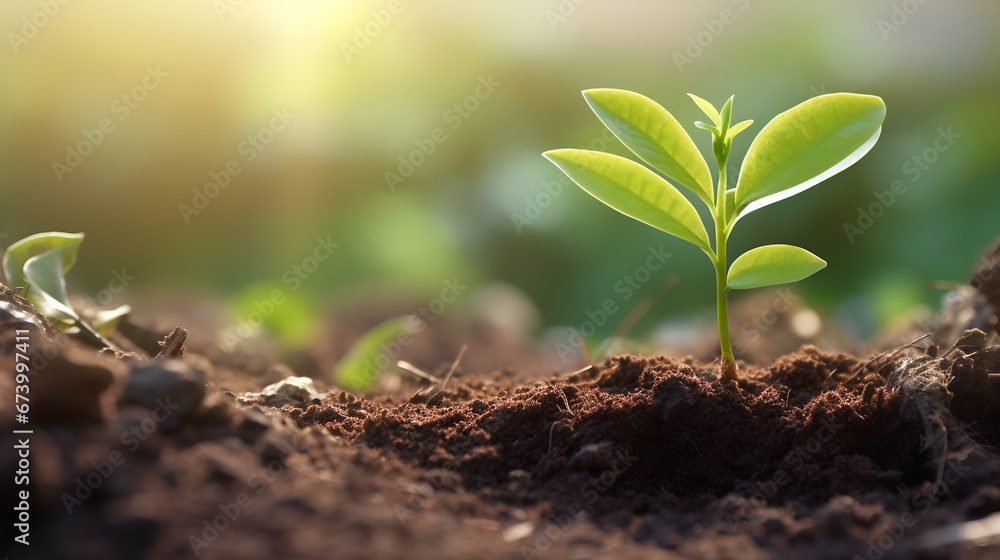 A Symphony of Growth in Nature's Canvas. AI generative. A Symphony of Growth in Nature's Canvas. AI generative.