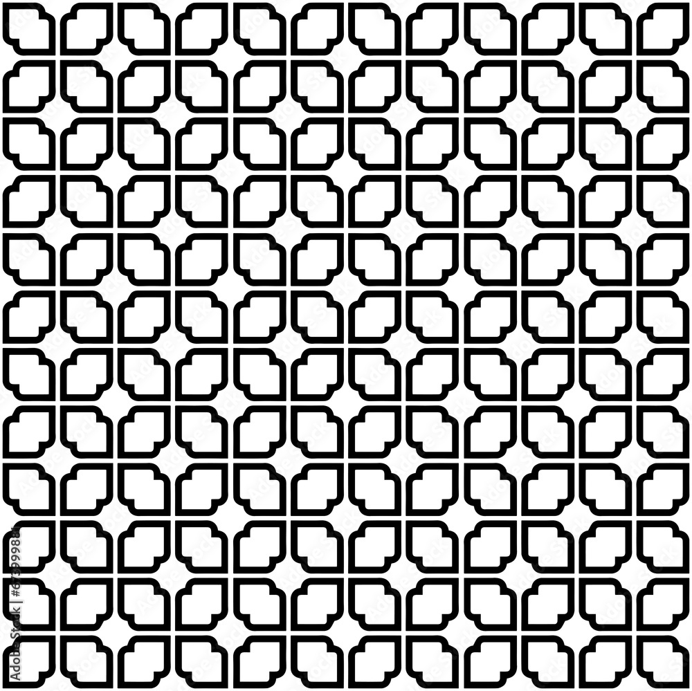 Black seamless abstract pattern. Overlay for background and backdrop. Ornamental design. PNG graphic illustration with transparent background.