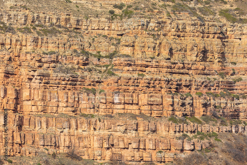 Layered structure of a moun...