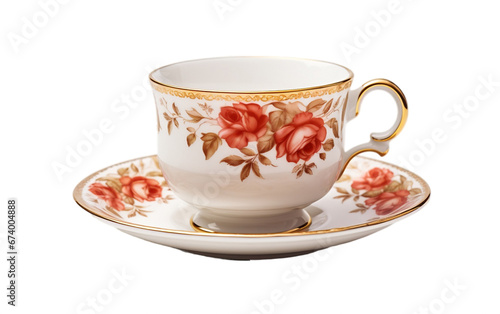 Tea Cup isolated on transparent background.