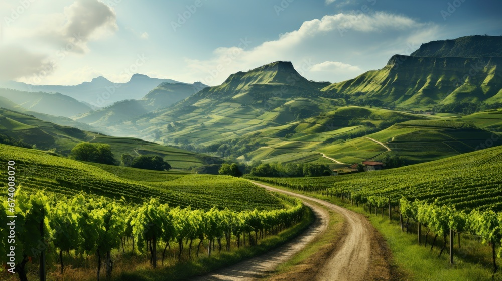 Obraz premium Tolosa Gipuzkoa Basque Country On June, Bright Background, Background Hd