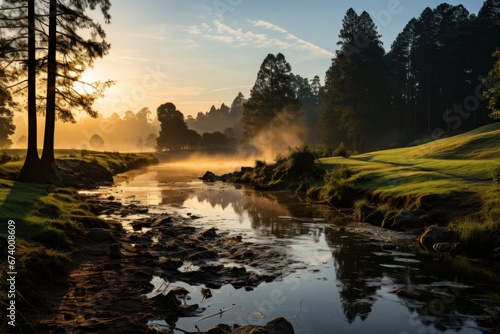 Peaceful nature landscape