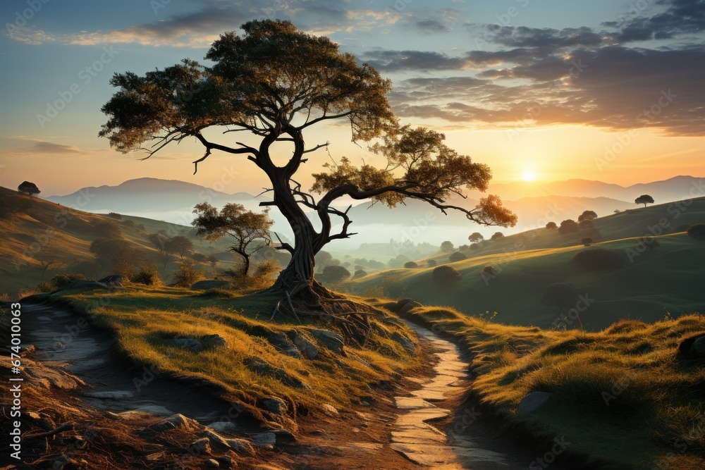 Peaceful nature landscape Peaceful nature landscape
