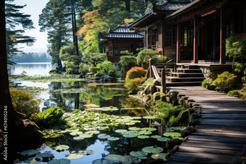 Obraz premium Peaceful nature landscape