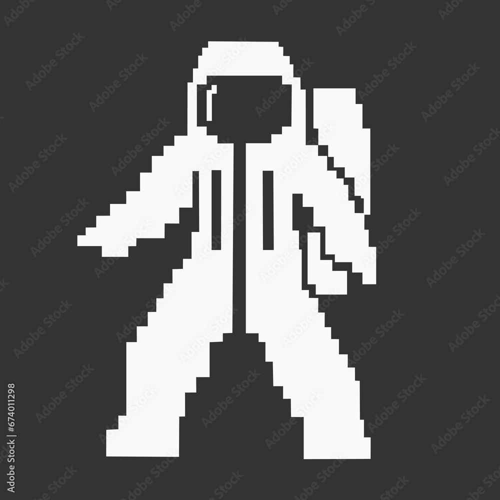 Astronaut pixel illustration