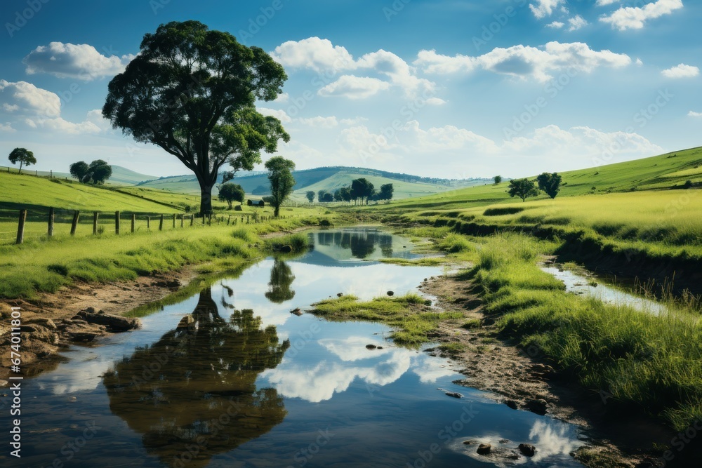 Peaceful nature landscape Peaceful nature landscape