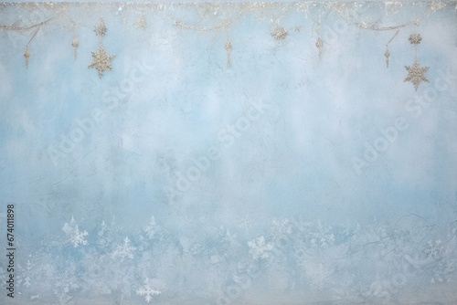 Background for advertisement, Christmas greeting card or presentation. Stucco background. AI generated image