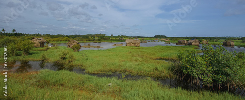 africa, beautiful, benin, djegbadji, djègbadji, lake, ouidah, outdoor, salt, salt production, southern benin, tourism, village, west africa