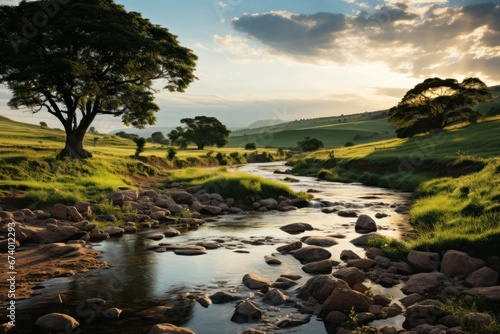 Peaceful nature landscape