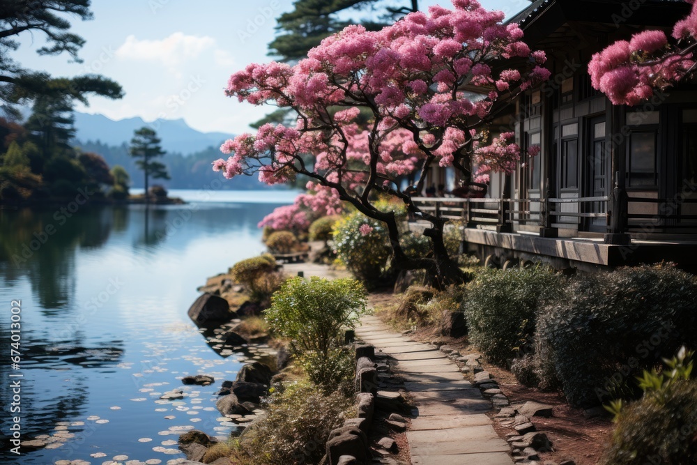 Fototapeta premium Peaceful nature landscape
