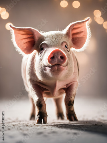 pig in the farm © pla2u