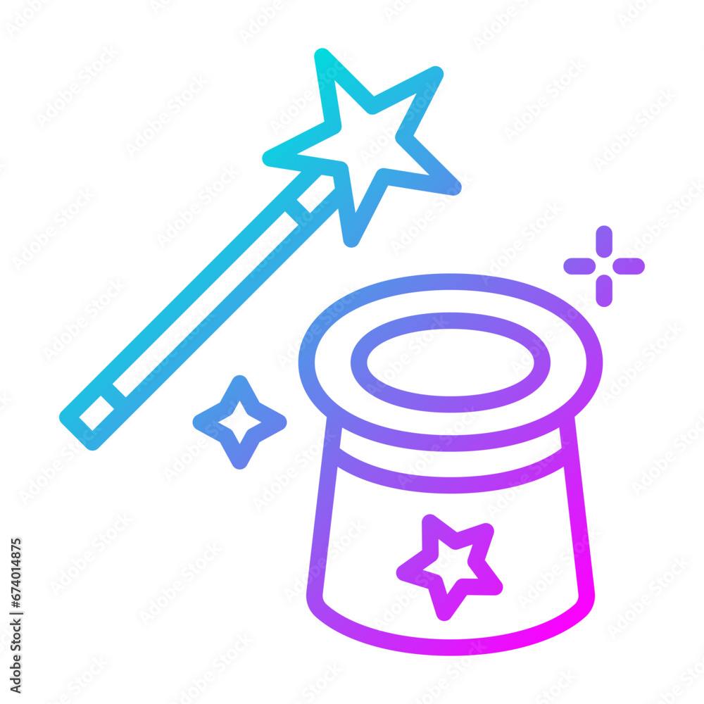 Fototapeta premium Magic Trick Icon