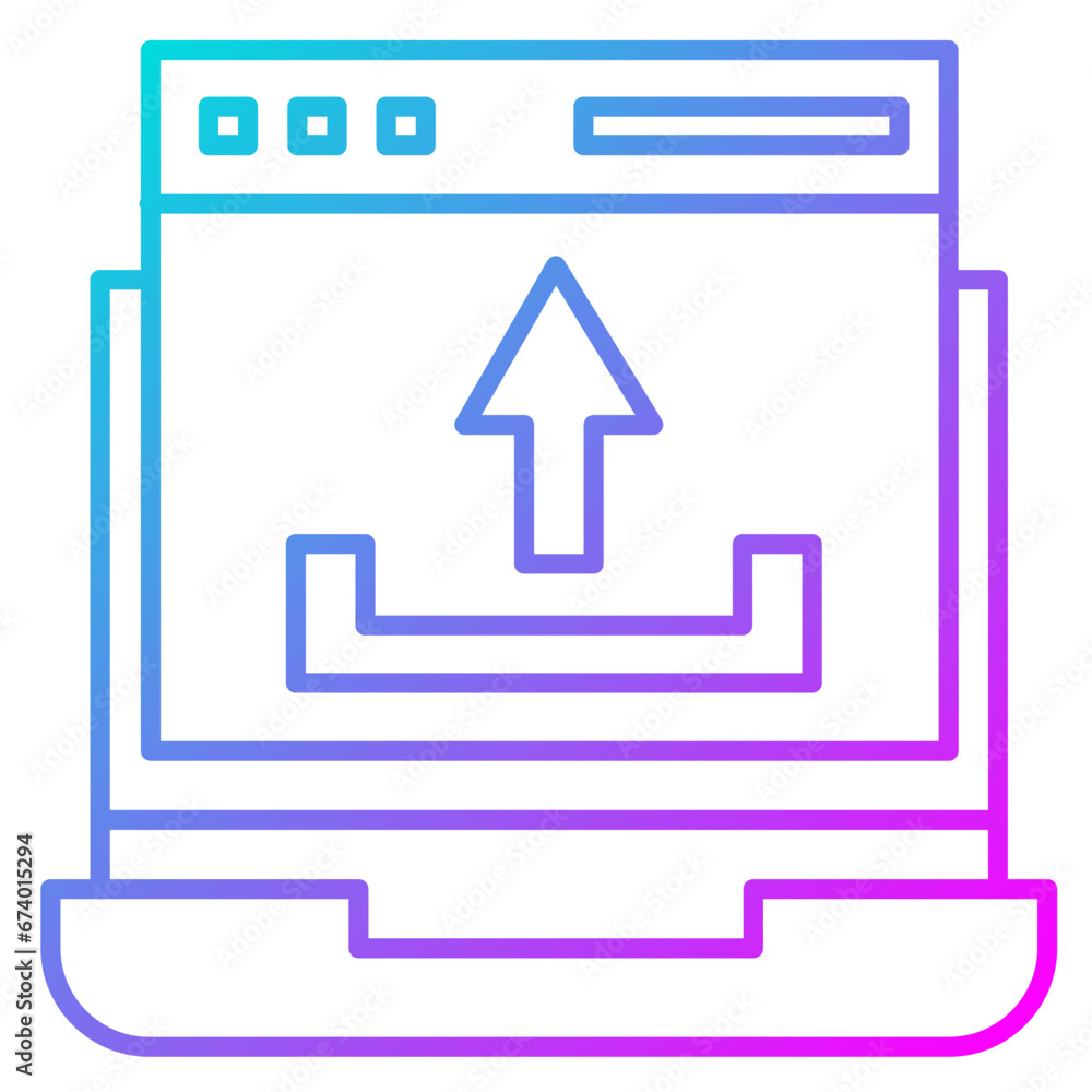 Webpage Upload Icon