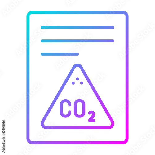 Carbon dioxide Report Icon