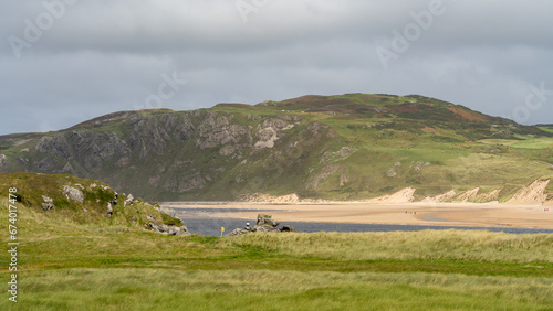 View of the sands at Five Fingers Strand, Doagh, Inishowen, County Donegal, Ireland photo