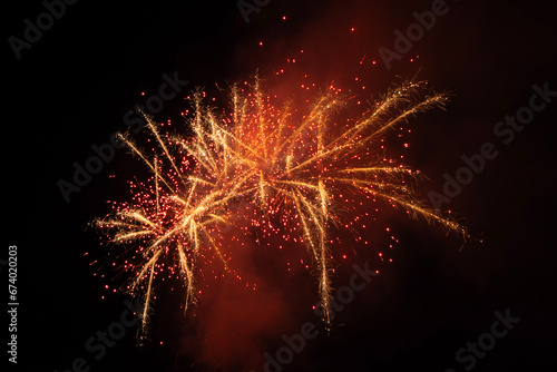 fireworks in the sky