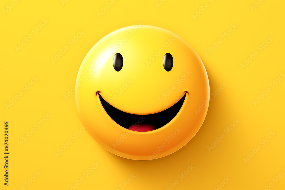 Fototapeta premium Smiley glücklich KI