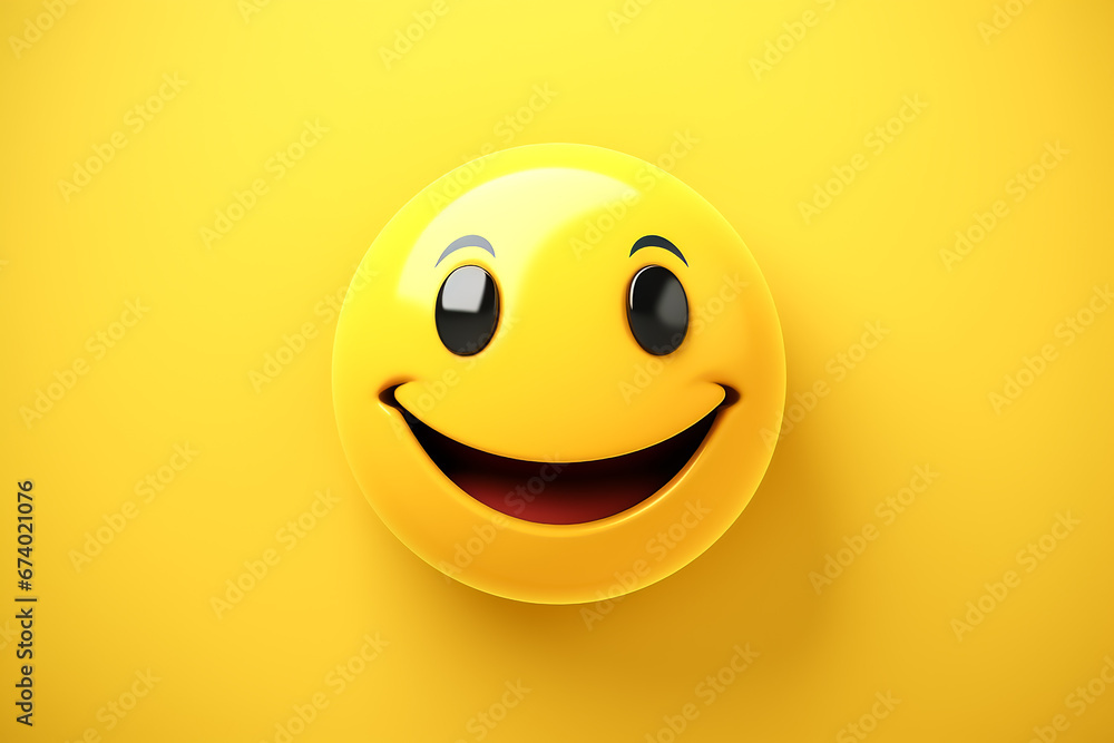 Fototapeta premium Smiley glücklich KI