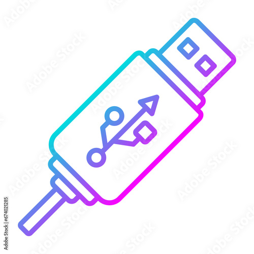 USB Cable Icon