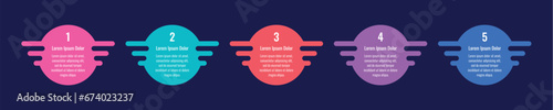geometric informational template. five options business infographic template. internet, annual report, web infographic template. statistical information template