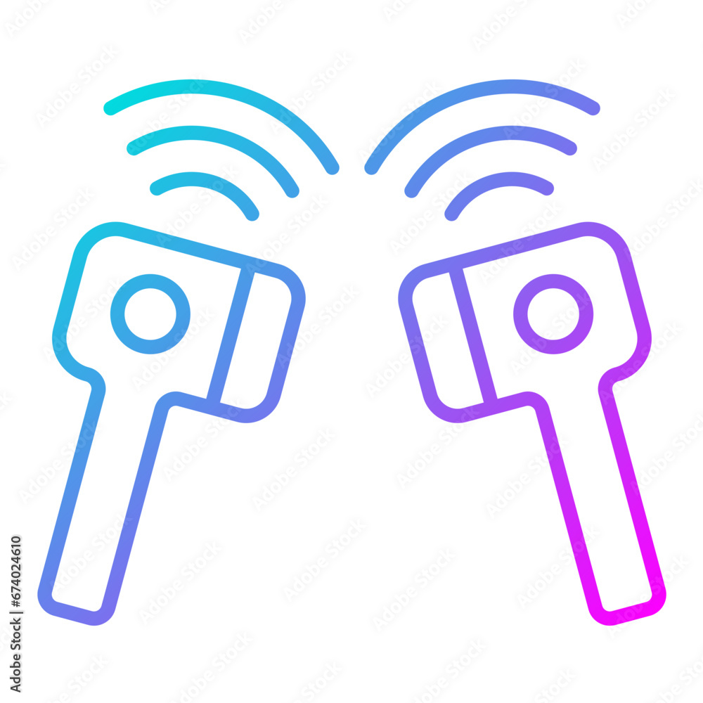 Wireless Earphones Icon Wireless Earphones Icon