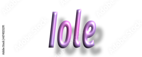 Iole - pink color - female name - ideal for websites, emails, presentations, greetings, banners, cards, books, t-shirt, sweatshirt, prints, cricut, silhouette,