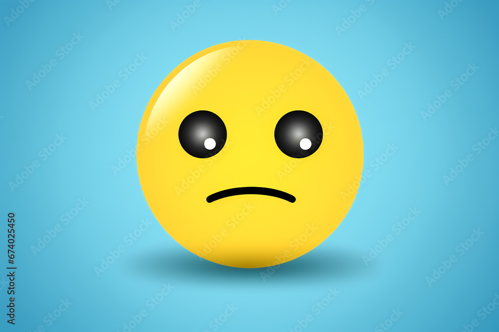 Smiley traurig KI Smiley traurig KI