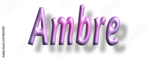 Ambre - pink color - female name - ideal for websites, emails, presentations, greetings, banners, cards, books, t-shirt, sweatshirt, prints, cricut, silhouette,