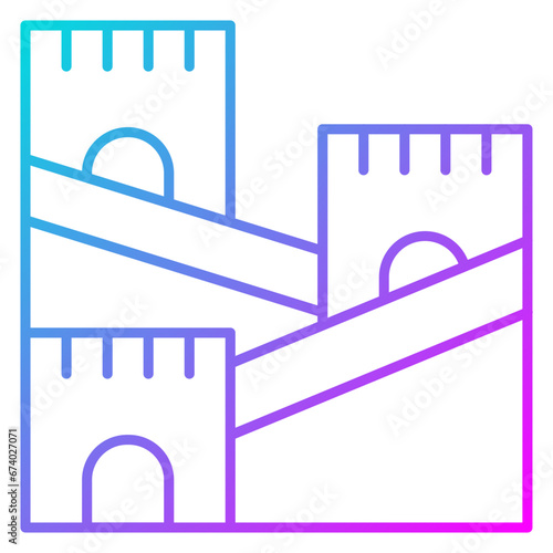 Great Wall of China Icon