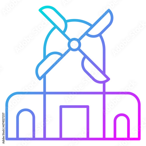 Kinderdijk Windmills Icon