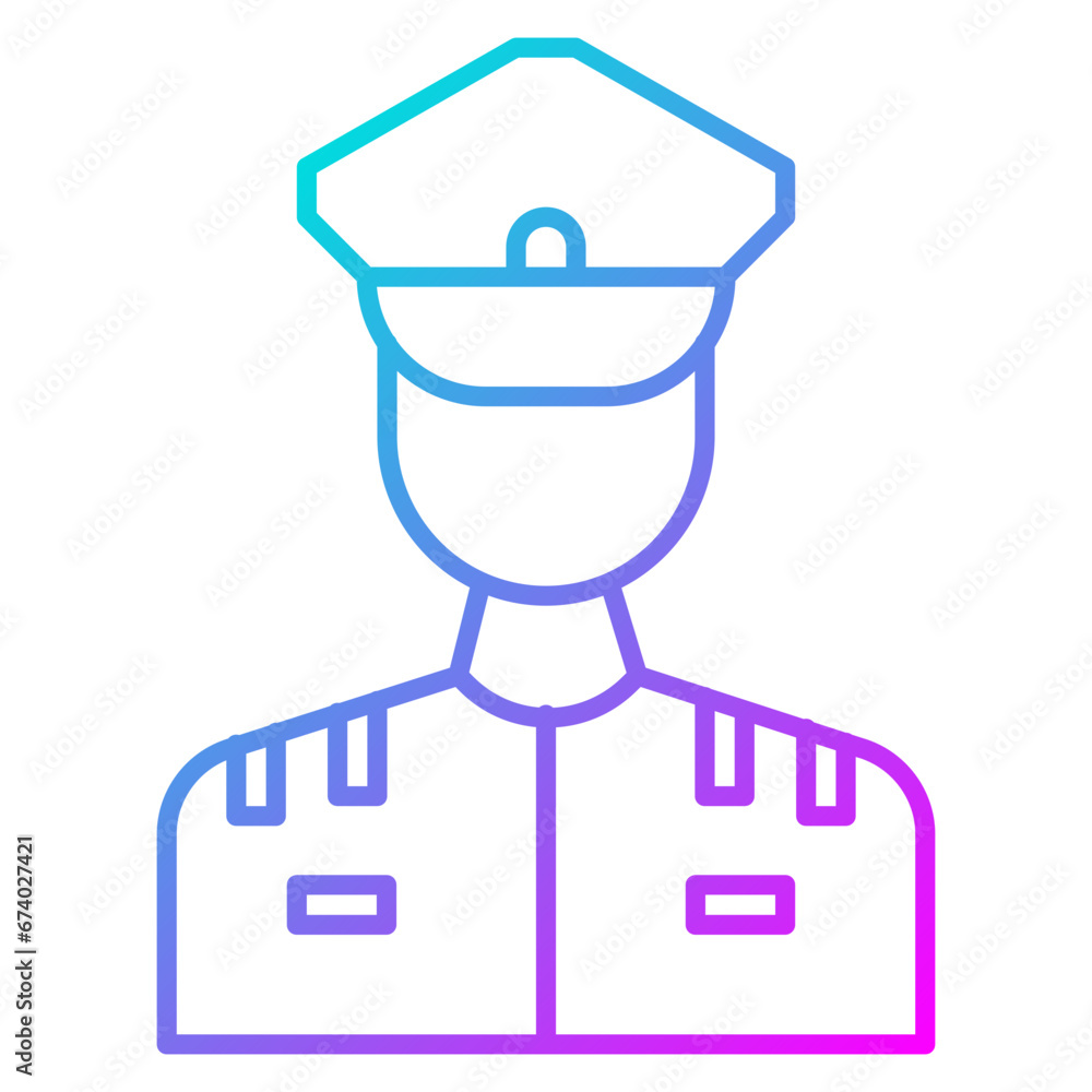Army Captain Icon Army Captain Icon