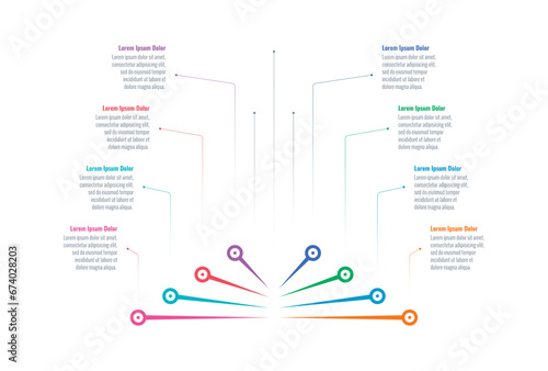 geometric informational template. education, business, internet, web, annual plan and magazine infographic template. eight options business briefing template