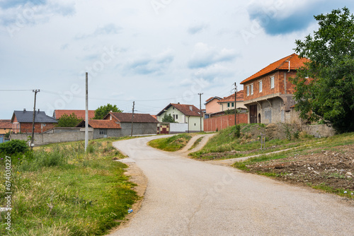 Village of Llapceve in the balkan country of Kosovo photo