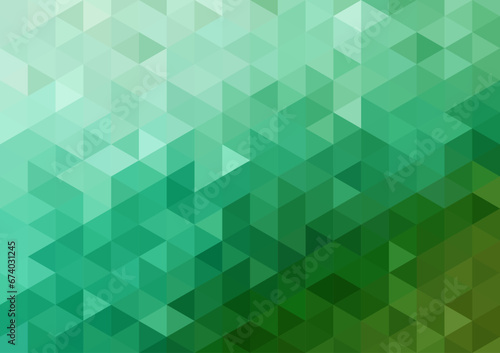Teal olive green gradient abstract geometric traingle background photo