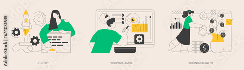 Business idea abstract concept vector illustrations.