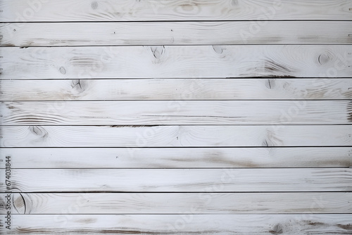 Vintage wood background - old white color wooden plank