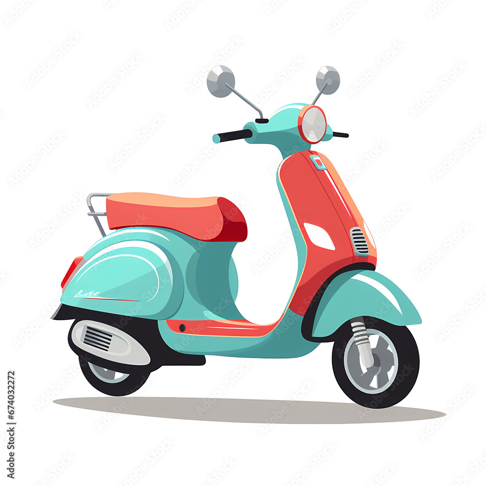 Obraz premium scooter isolated